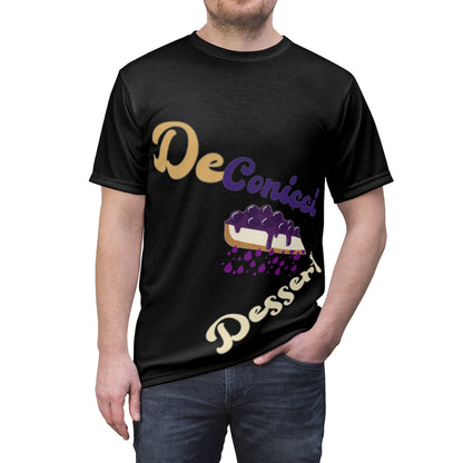 Blue berry cheese cake dessert black