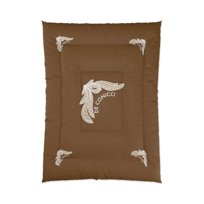 Comforter with rare design. Brown