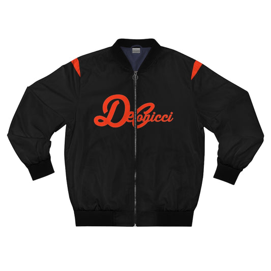Black Orange Bomber Jacket