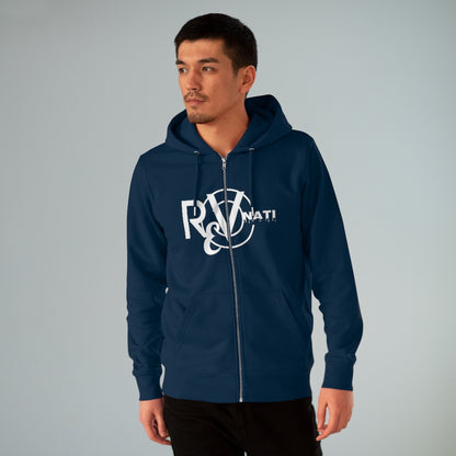 Revonati hoodie. Navy Blue/white