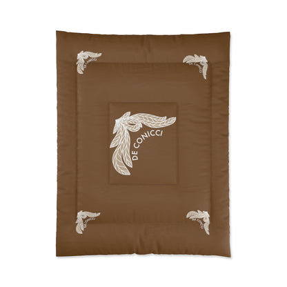 Comforter with rare design. Brown