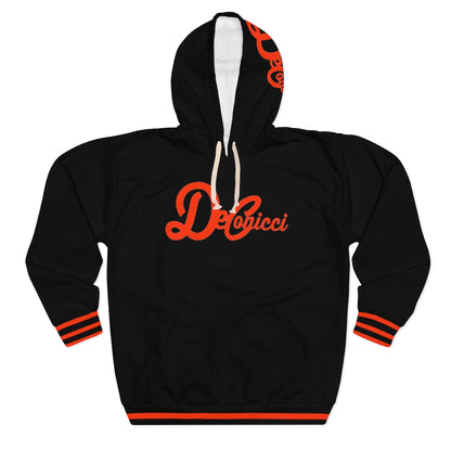 Black Orange Pullover Hoodie