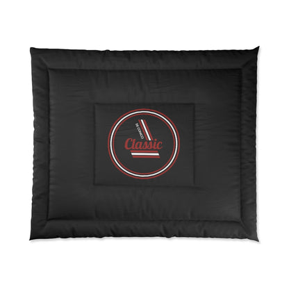 Comforter with classic logo