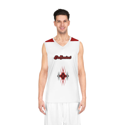 Tribal Basketball Jersey Red/Black/White