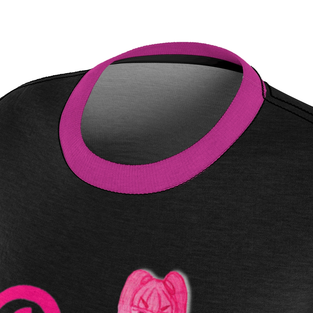 Kimora J black and hot pink short sleeve