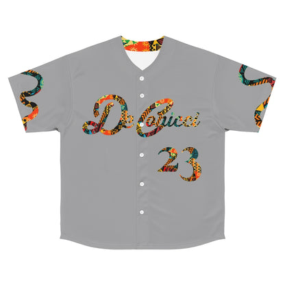 Wrap around Men's Baseball Jersey gray