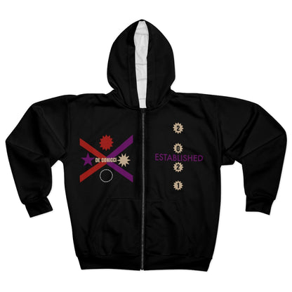 De conicci authentic California with crest Zip hoodie. Blacl