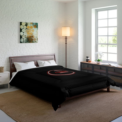 Comforter with classic logo