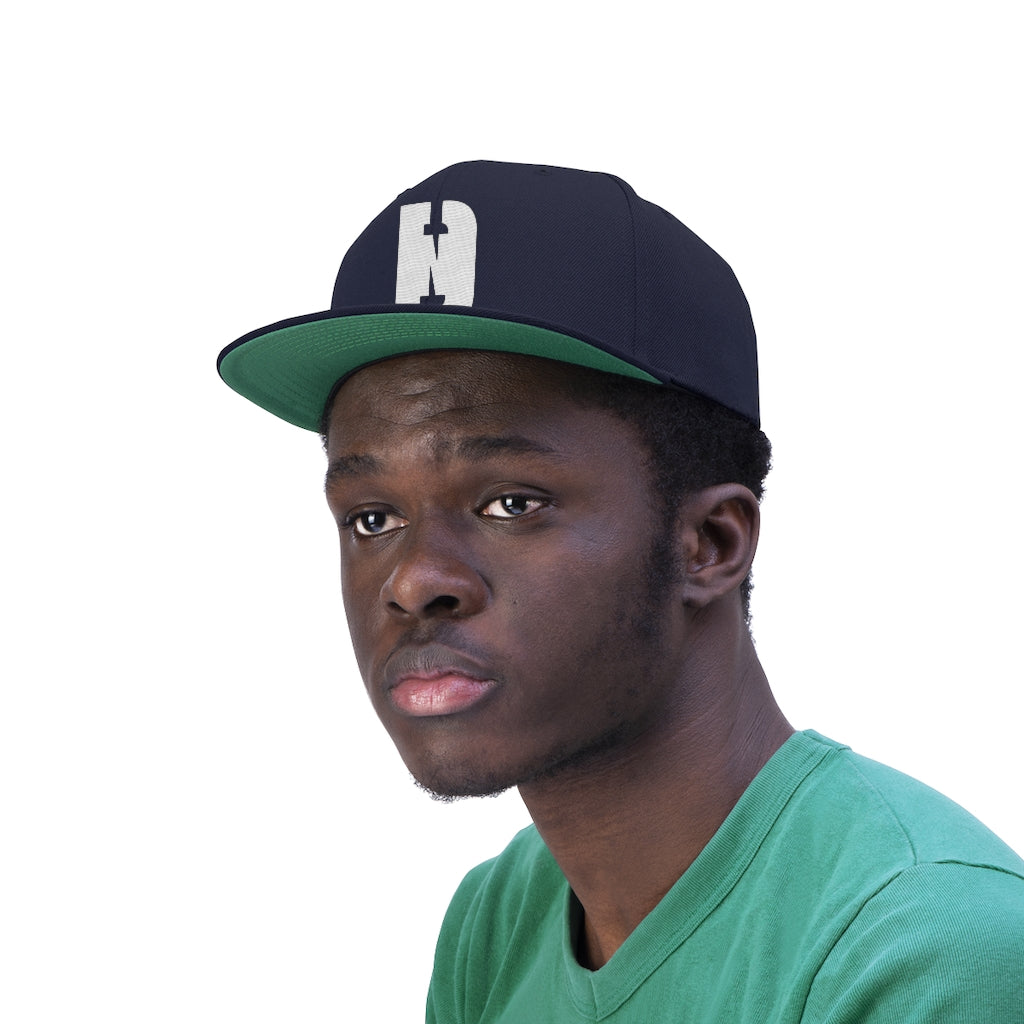 Navy blue cap with logo