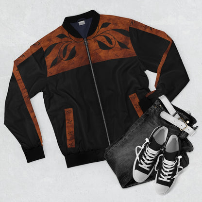 Designer rawhide print jacket brown and black