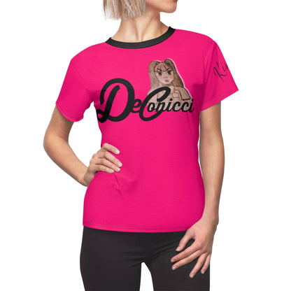 Kimora J hot pink and black short sleeve