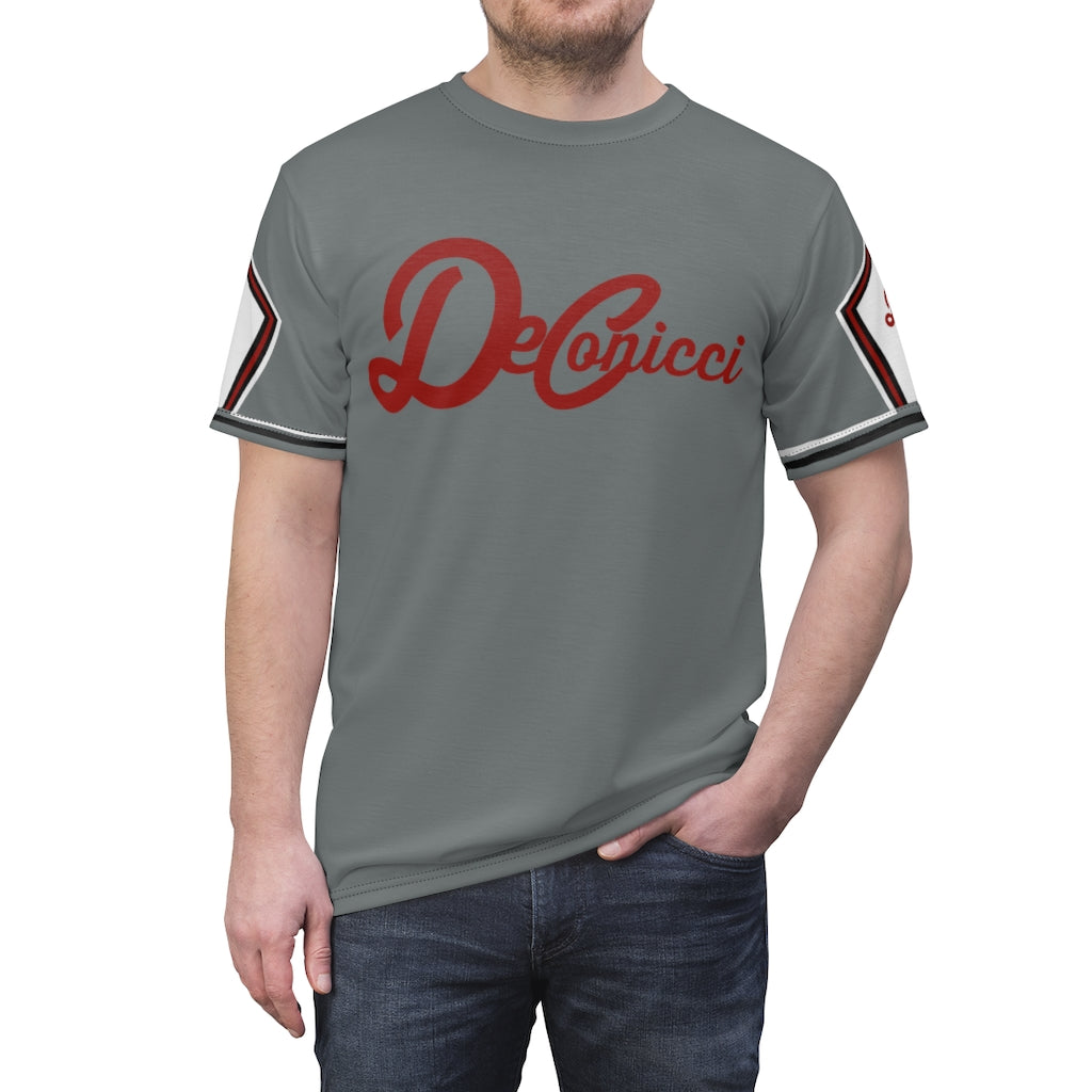 Hoop 31 short sleeve shoe shirt. Gray