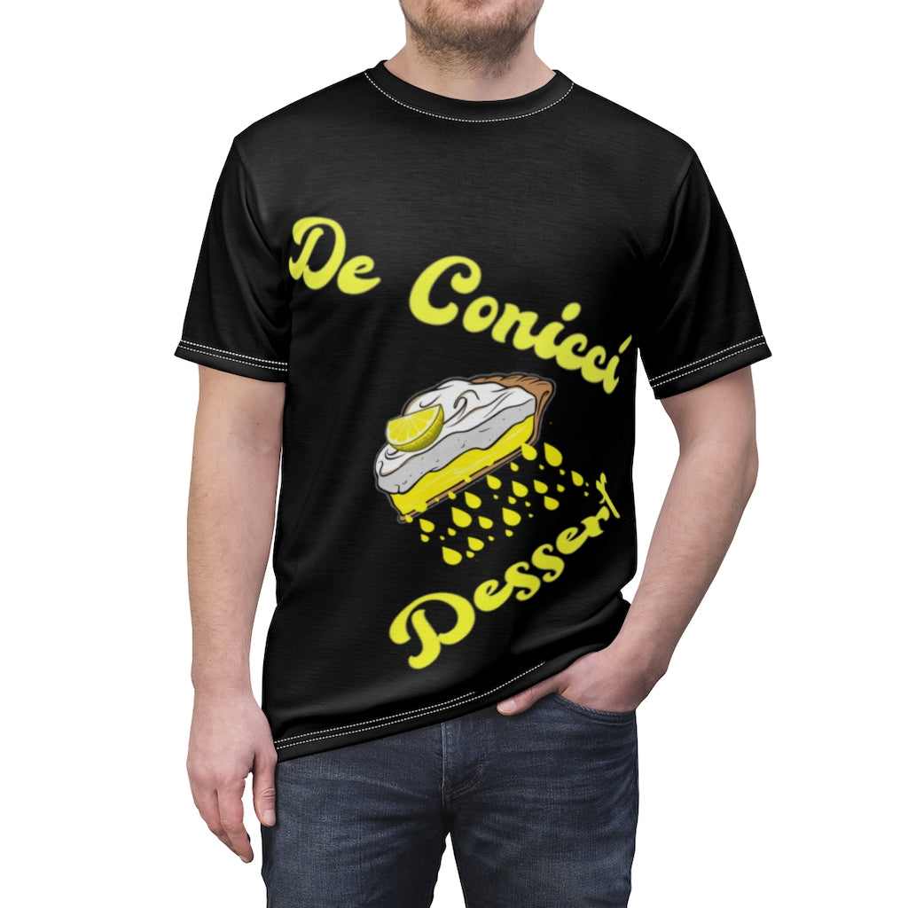 Lemon pie dessert black