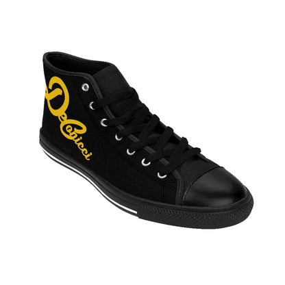 Men's High-top Sneakers black/gold
