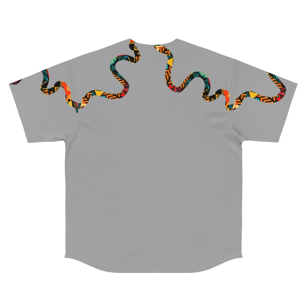 Wrap around Men's Baseball Jersey gray