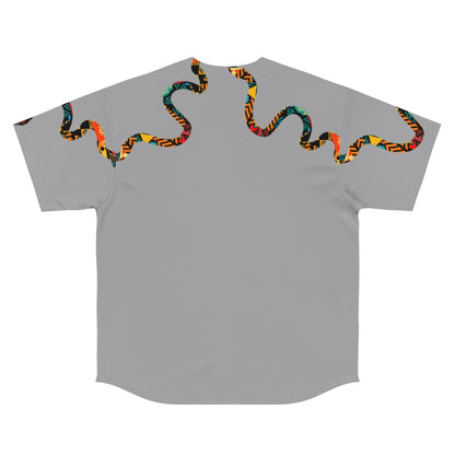 Wrap around Men's Baseball Jersey gray