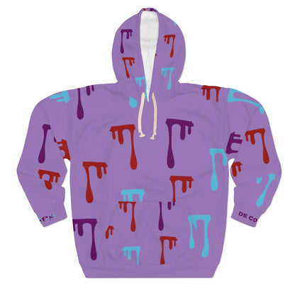 De Conicci Authentic Lavender Dripp Unisex Pullover Hoodie