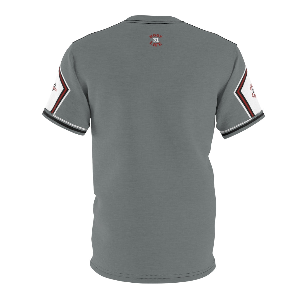 Hoop 31 short sleeve shoe shirt. Gray