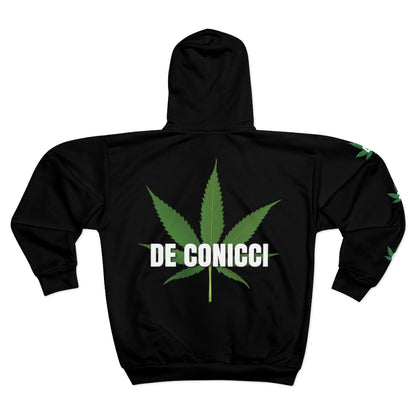 4/20 Zip Hoodie. Black