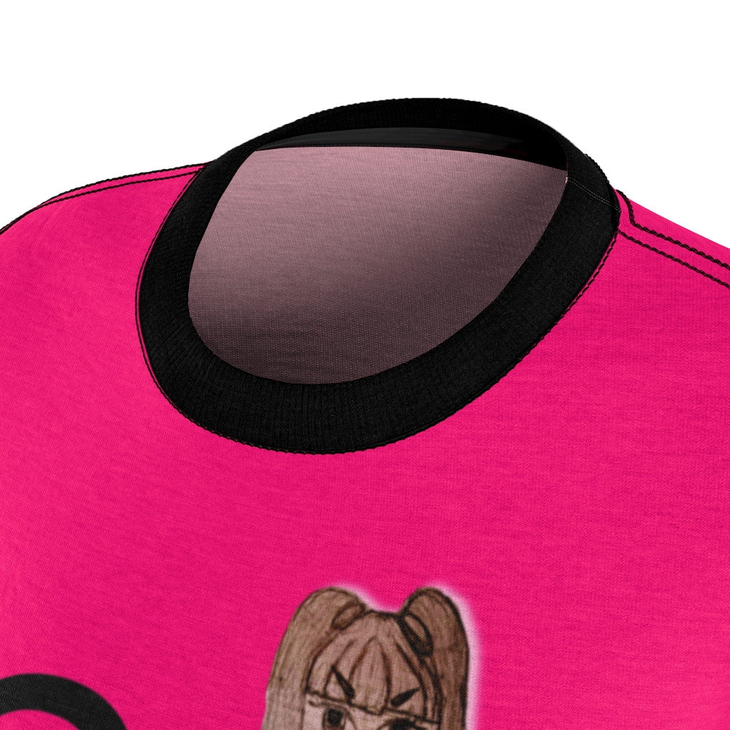 Kimora J hot pink and black short sleeve