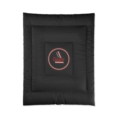 Comforter with classic logo