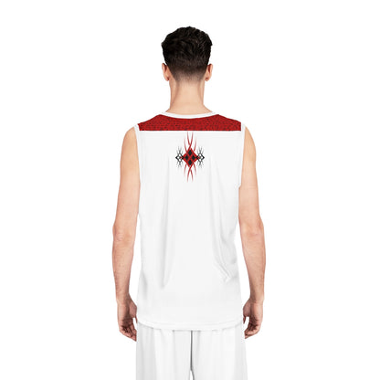 Tribal Basketball Jersey Red/Black/White