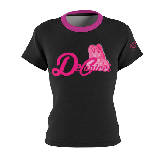 Kimora J black and hot pink short sleeve