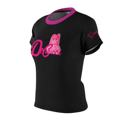 Kimora J black and hot pink short sleeve