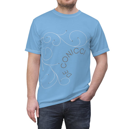 De conicci Authentic rare shirt. Luxury Vine Blue