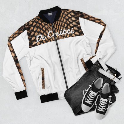 Designer Snake Skin Print Jacket White