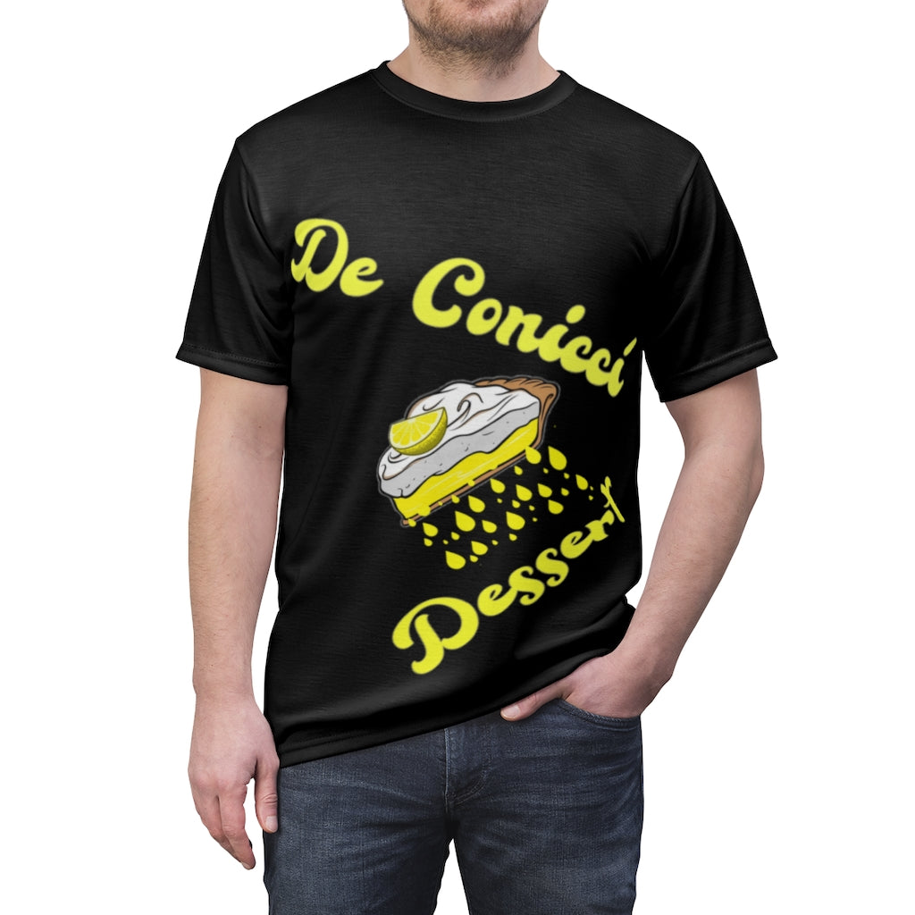 Lemon pie dessert black