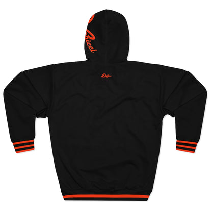 Black Orange Pullover Hoodie