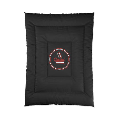 Comforter with classic logo