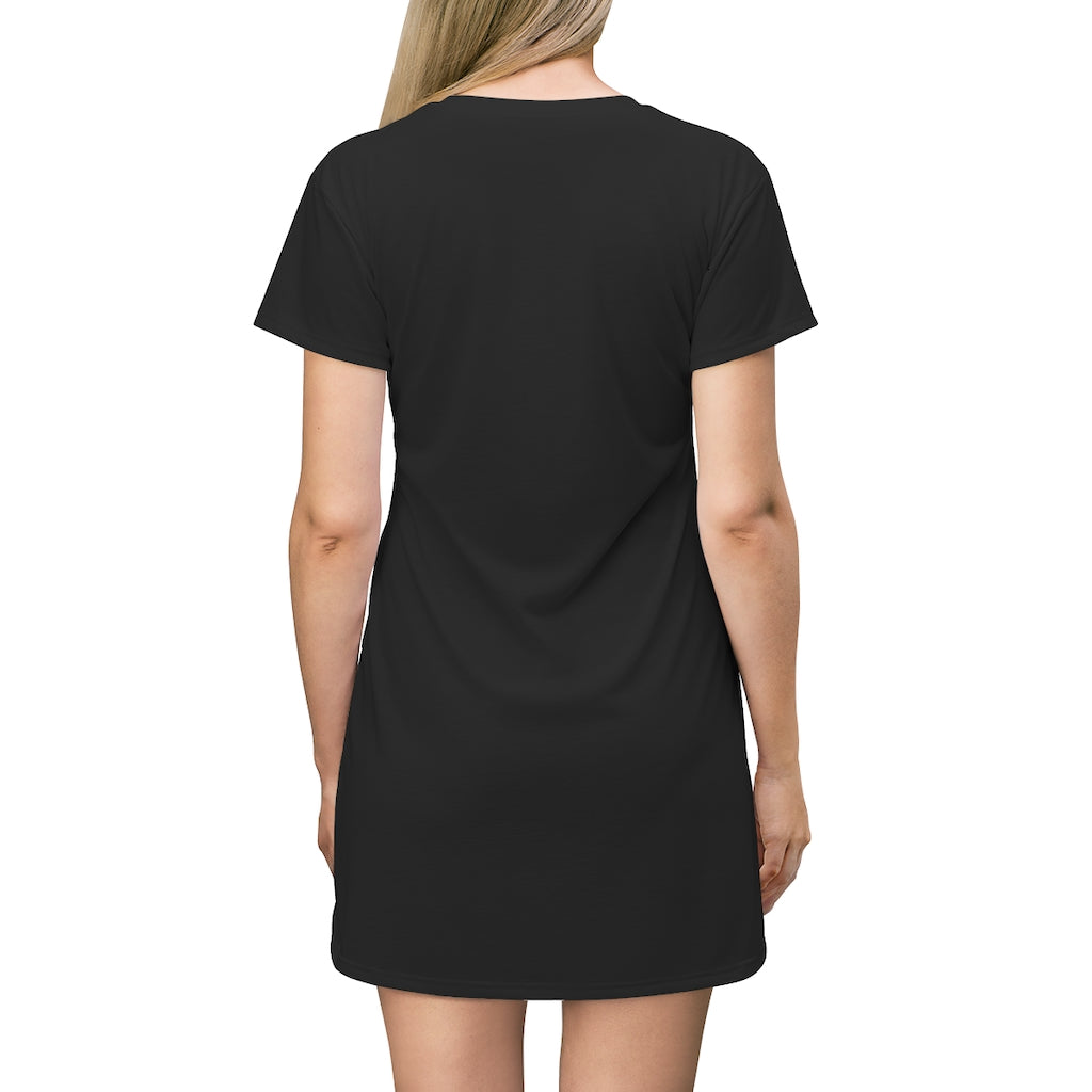 Beautiful De Conicci Black T-Shirt Dress With De Conicci Authentic Logo