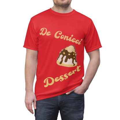 Chocolate banana dessert red