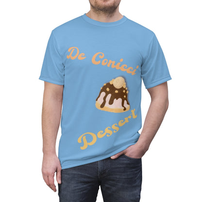 Chocolate banana dessert blue