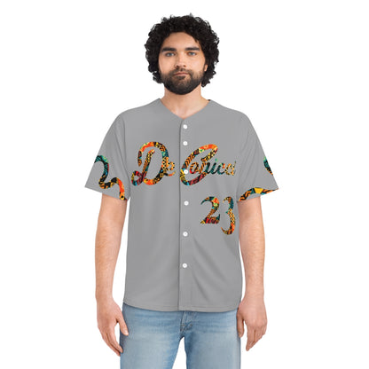 Wrap around Men's Baseball Jersey gray