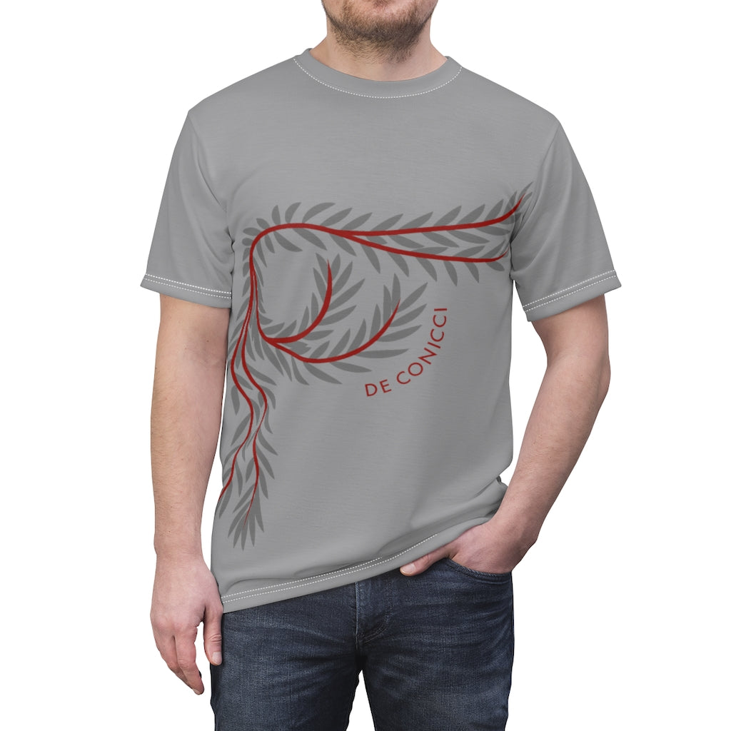 De conicci authentic rare collection stream vine shirt. silvery