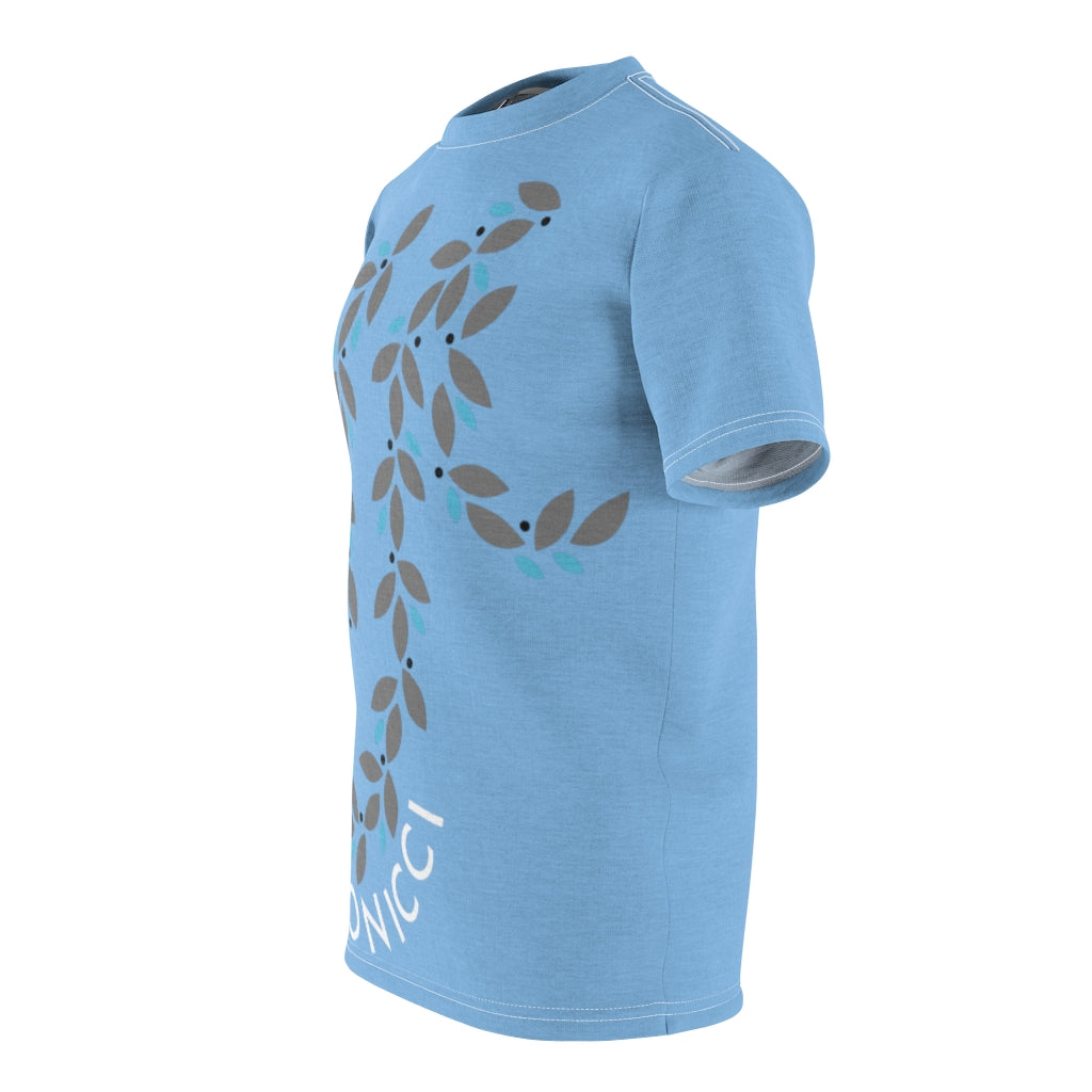 De conicci Authentic rare shirt. Zip flower Blue