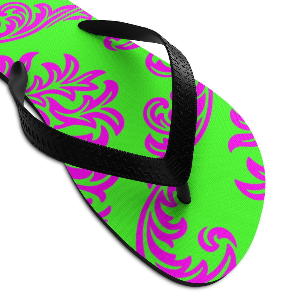 Unisex Neon Flip-Flops