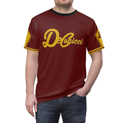 Authentic Short Sleeve Maroon and Yellow Color way