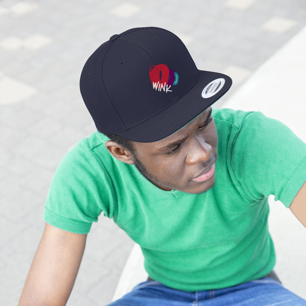 Wink Flat Bill Hat