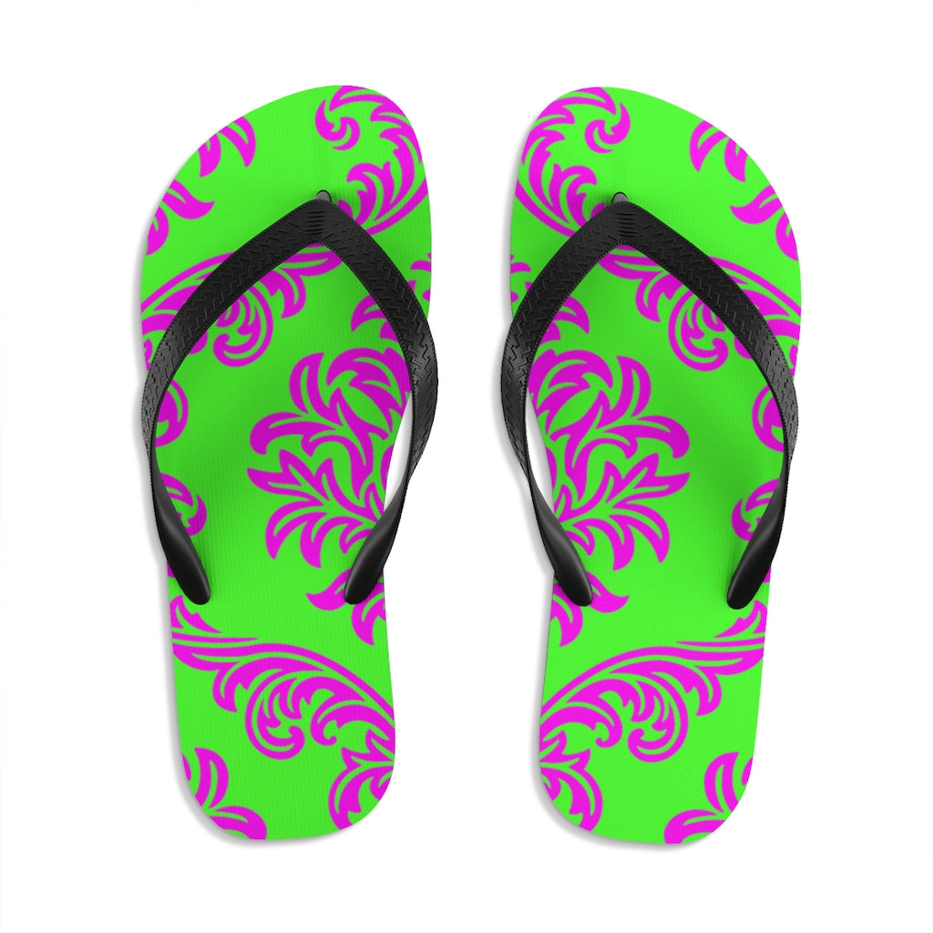 Unisex Neon Flip-Flops
