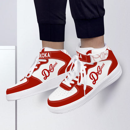 Mojukoka fire red and white